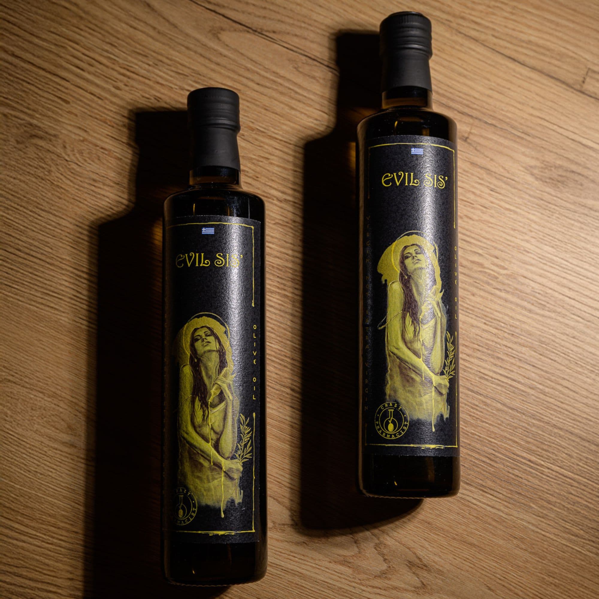 ∞ - DROP C - 03 // EVIL SIS ×2 – Premium Olive Oil from Greece by Crazy Pharmacist