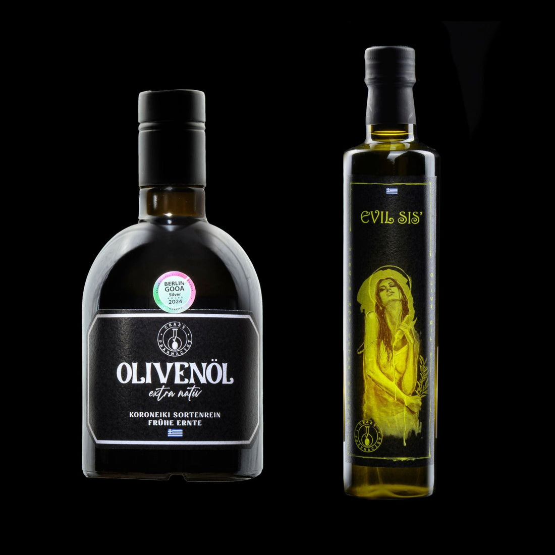 Δ - SET 03: THE BLACK RITUAL – Premium Olive Oil from Greece by Crazy Pharmacist