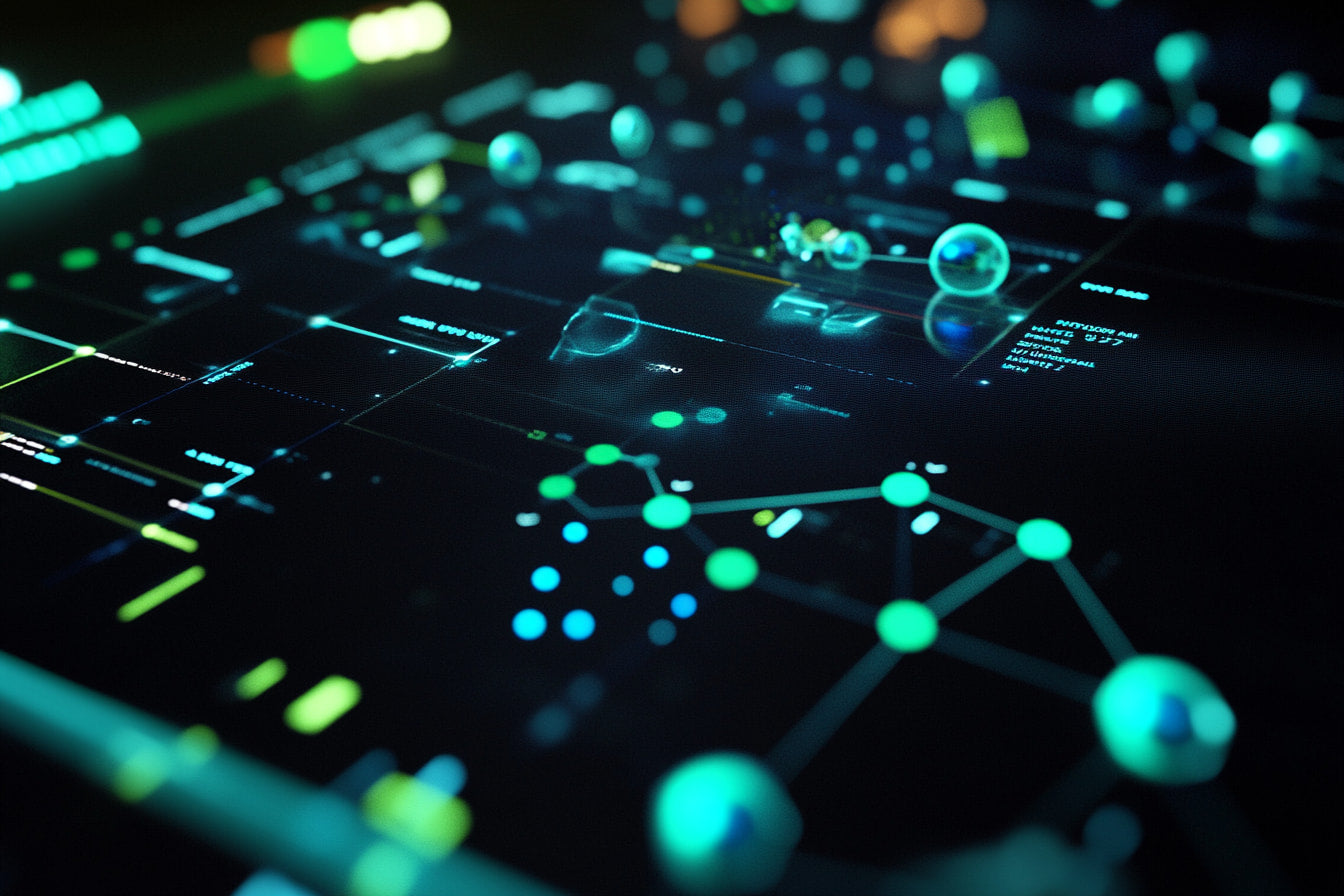 Futuristic data panel showing molecular structure and system diagrams, symbolizing the ∞-Cycle protocol of Crazy Pharmacist.